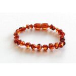 Pulseira Âmbar Criança Barroco Cognac