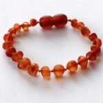 Pulseira Âmbar Criança Barroco Cognac