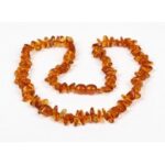 Colar Âmbar Cognac Chips - Adulto