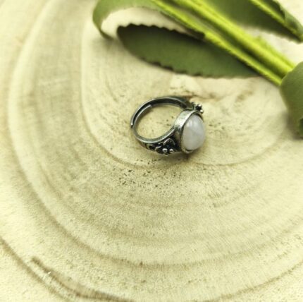 Anel Ajustavel C/ Quartzo Rosa