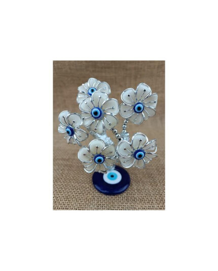 Arvore da Fortuna/Sorte 6 Botões - Prateada