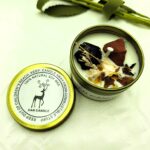 Vela de Soja com Jaspe Vermelho & Obsidiana