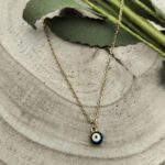 Fio em Aço dourado com Olho Turco