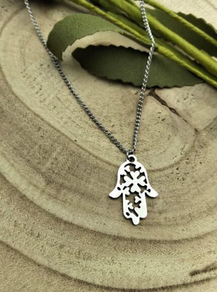 Fio em Aço Com Mão de Fátima