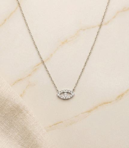 Fio em Aço Com Olho Turco Prateado