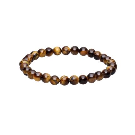 Pulseira Com Olho de Tigre 6 mm