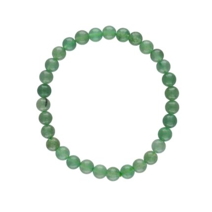 Pulseira com Quartzo Verde 6 mm